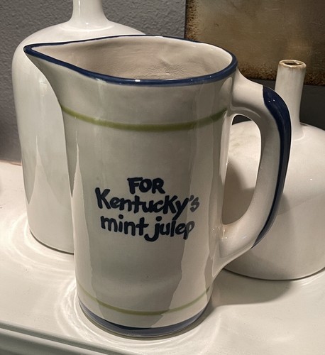 Louisville Stoneware 7.25”For Kentucky’s Mint Julep Rare Without Cocktail Recipe - Picture 2 of 8