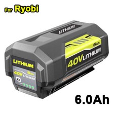 40V 6.0Ah Battery For Ryobi 40 Volt Lithium OP4050 OP40602 OP4030 High Capacity