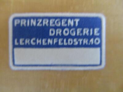 (10166) Kleine Reklamemarke - Prinzregent Drogerie, Lerchenfeldstr.