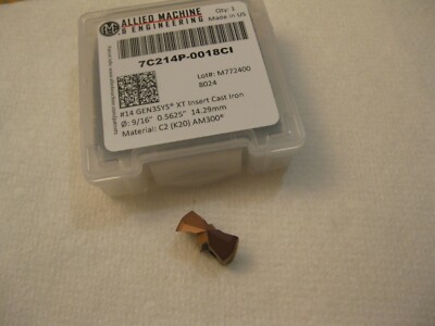 AMEC 7C214P-0018CI #14 GEN3SYS XT 9/16'' Carbide Drill Tip for Cast Iron