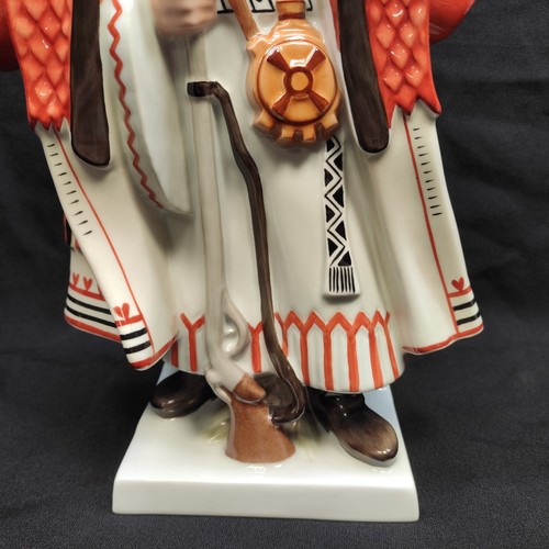 HEREND 5440 Hungarian Folk Brigand of Bakony Woods Figurine Pipe.Large 13.5” - Picture 6 of 24
