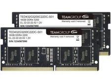 Team Elite 32GB (2 x 16GB) 260-Pin SO-DIMM DDR4 3200 (PC4 25600) Laptop Ram