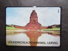 Streichholzschachtel-Etikett-Luxuskoffer-Völkerschlachtdenkmal Leipzig-DDR 