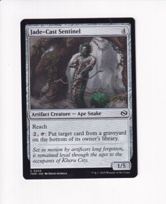 MAGIC THE GATHERING MTG TARKIR DRAGONSTORM JADE-CAST SENTINEL (#1)