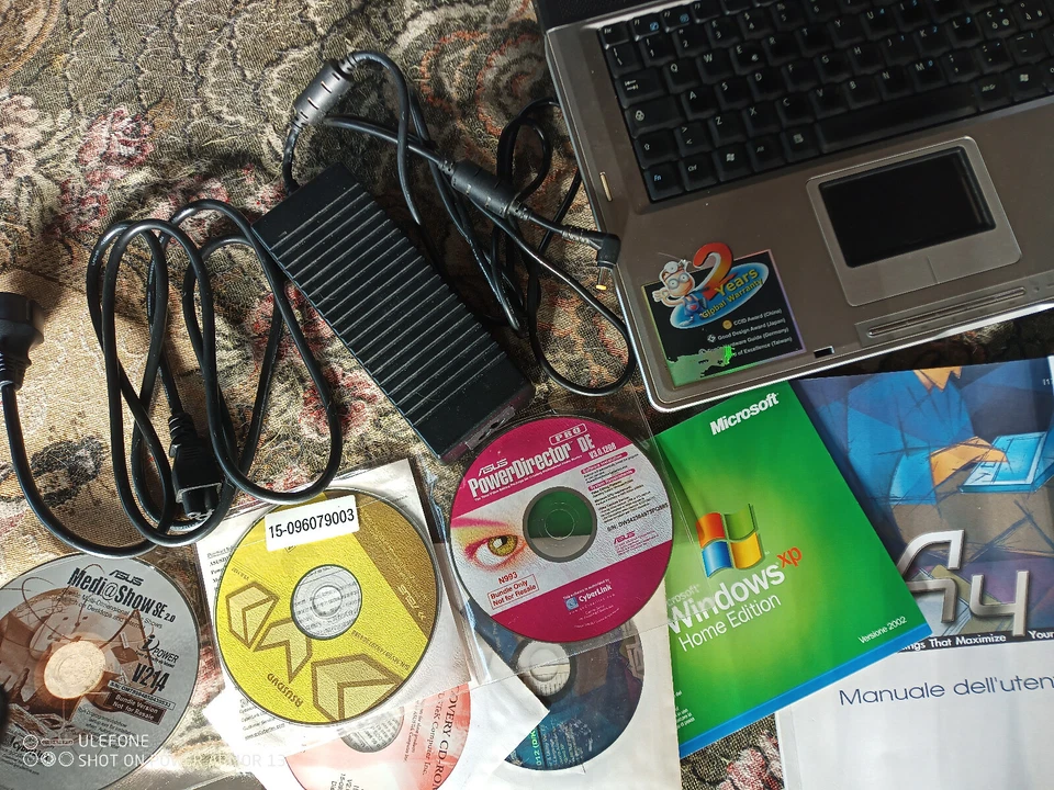 Asus A4764KLH multimedia notebook Athlon 64 3200+ 8GB ram Tft 15,4 Hd 80 Gb Dvd  - Immagine 4 di 4