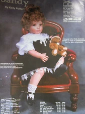 Vtg Kelly Rubert SANDY Doll Ad / Advertisement ONLY