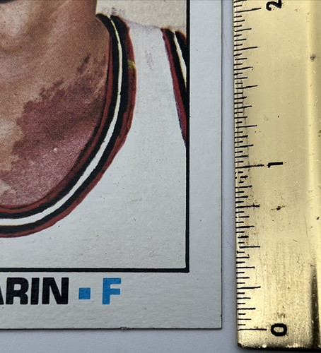 1969 Large TOPPS Basketball card Jack Marin # 72 Error Card Misaligned On Back - 第 4/11 張圖片