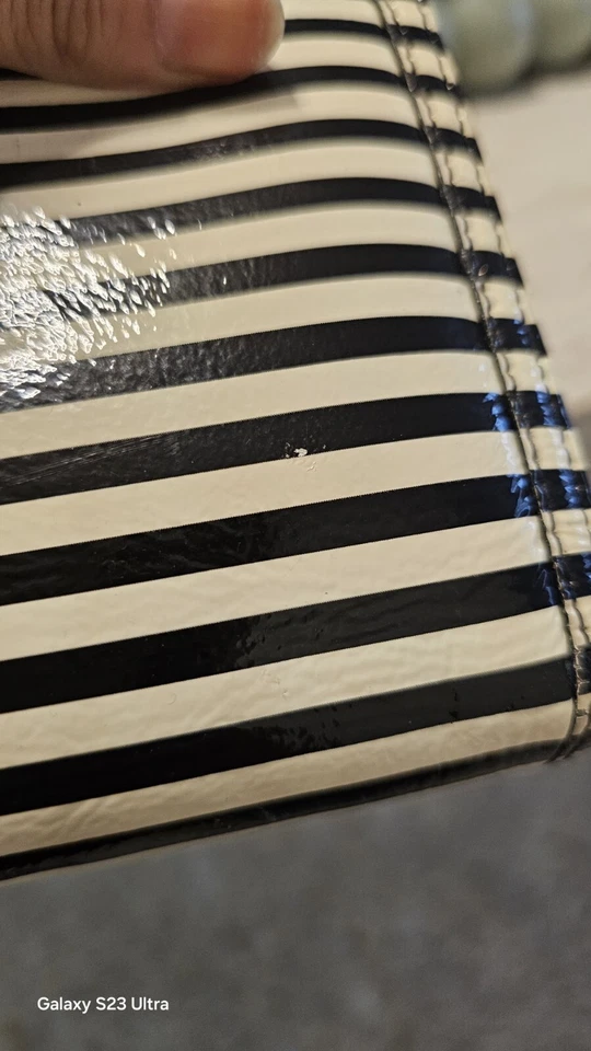 Cartera de viaje halógena de cuero pata de gallo con cremallera alrededor ranura para tarjetas múltiples pasaporte Foto 3 de 4