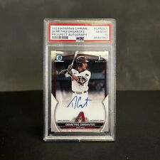 Demetrio Crisantes Bowman 1st Auto PSA 10 2023 Bowman Chrome Diamondbacks