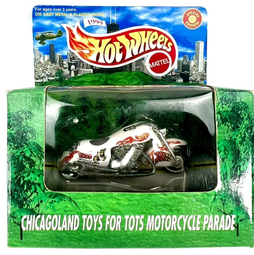 Vintage Hot Wheels 1999 - Chicagoland Toys For Tots Parade - Custom Motorcycle