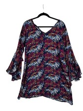 Kori America Tunic Dress Womens S Boho Hippie Peasant Festival Cottagecore