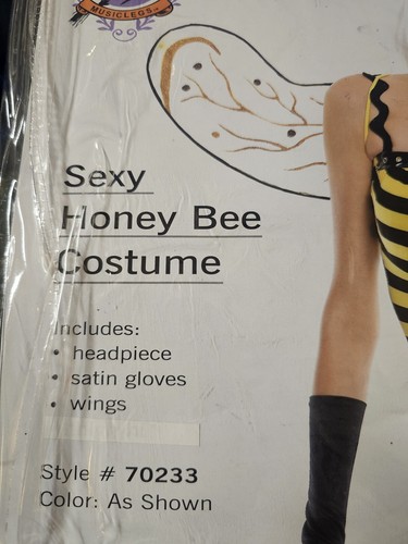 Sexy Honey Bee Adult Costume - Includes Many Extra Accessories - Brand New - Picture 5 of 11