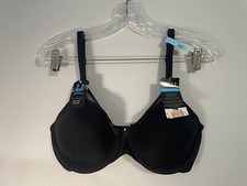 Bali Black 36C Bra Underwire Ultra Light Convertable Smoothing Breathable DF3439