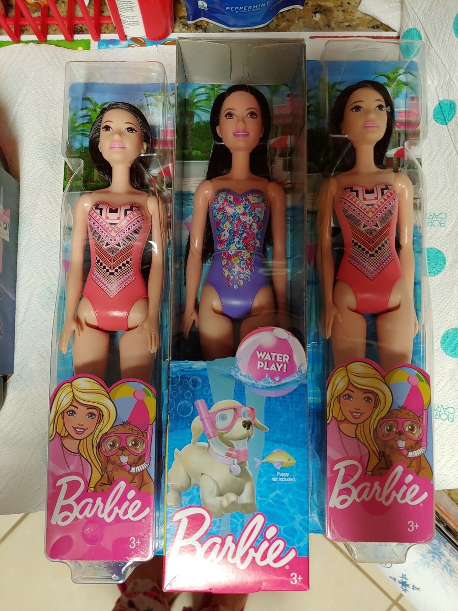 New Lot Of Barbie Barbies Summer Spring Swimsuit Beach Ready Fun