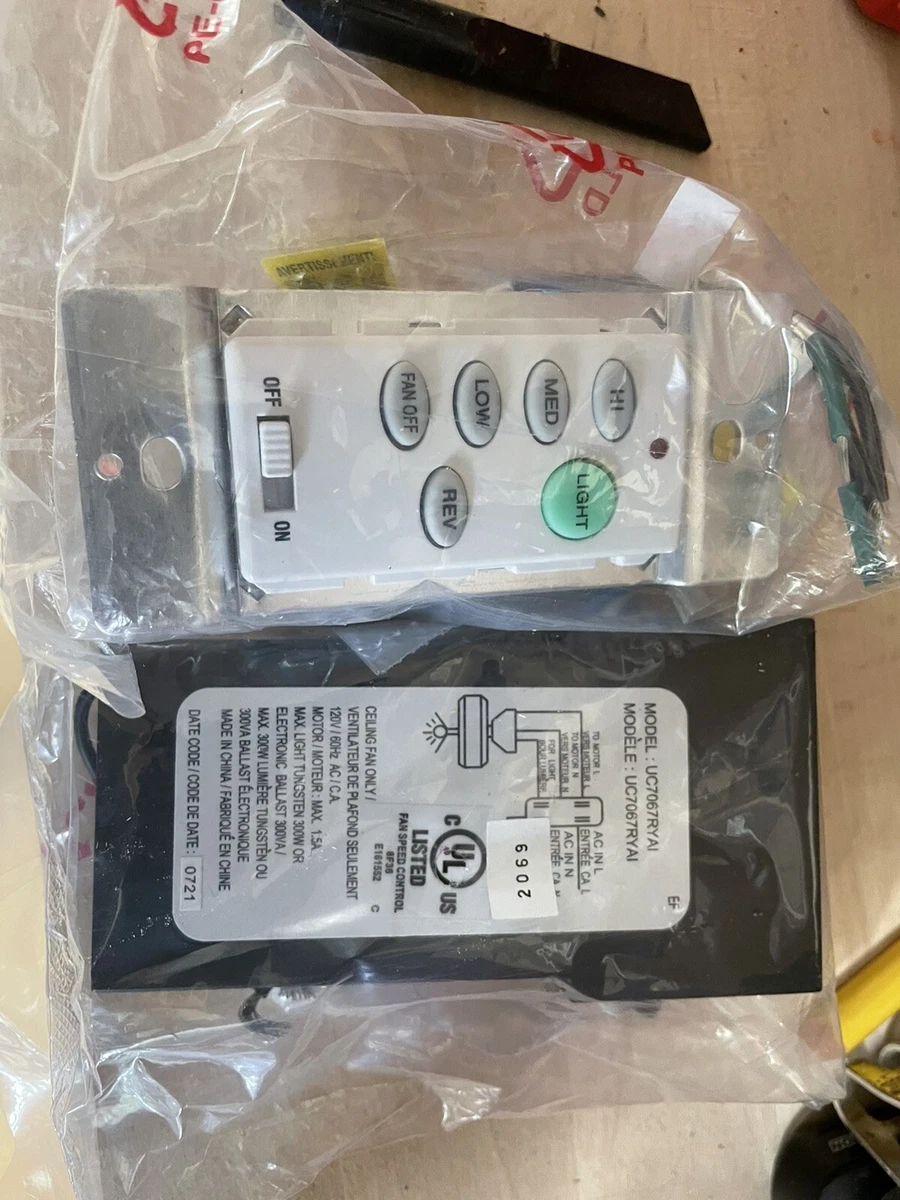 Ceiling Fan Remote Wall Control Uc9051t Shelly Lighting