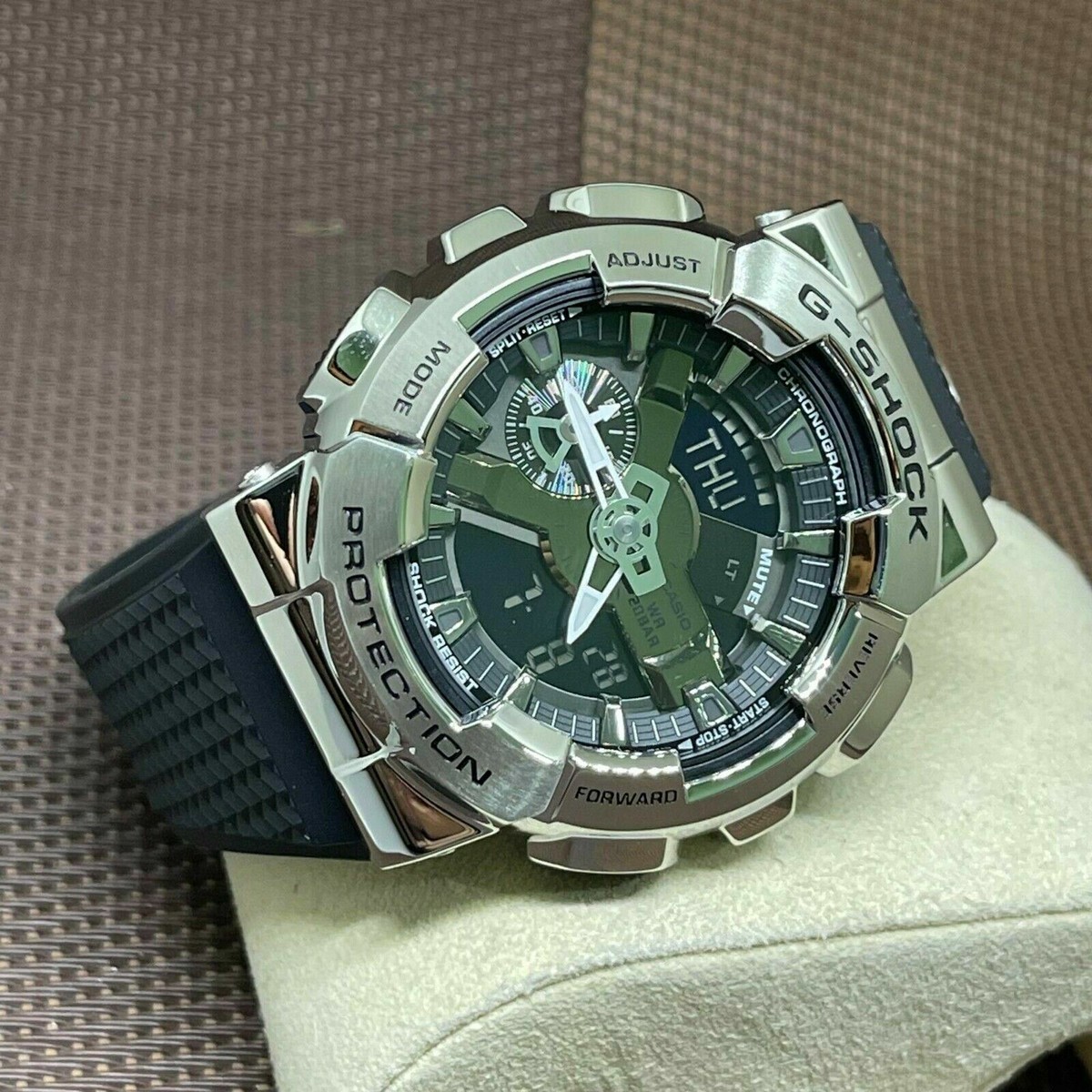Casio G-Shock GM-110-1A Metal Covered Bezel Metallic Look Casio G-Shock GM-110-1A Metal Covered Bezel Metallic Look