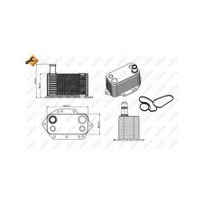 Genuine NRF Engine Oil Cooler - 31281