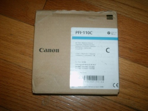 2021 GENUINE CANON PFI-110C Cyan 160ml Ink Tank TX-2000/3000/4000 FACTORY SEALED