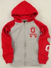 Ohio State Buckeyes NCAA 4th and 1 Girls Youth Full-Zip Hoodie