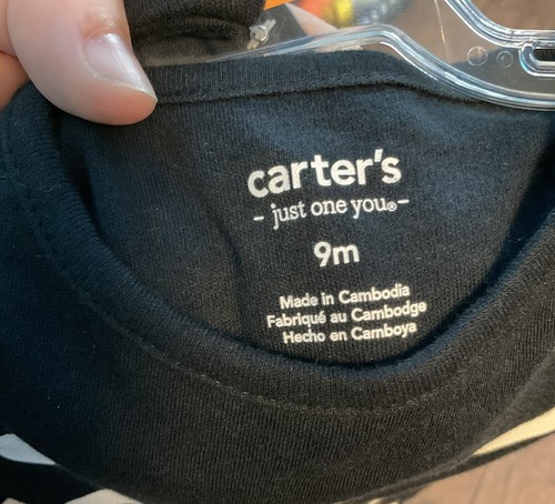 Carters Halloween 9 Month Costume Skeleton NWT Hat  - Picture 3 of 4