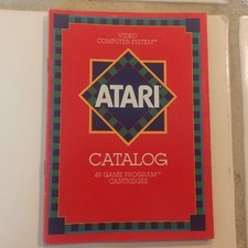 Vintage 1982 Atari Game Cartridges Catalog Catalogue 49 Games Space Sports