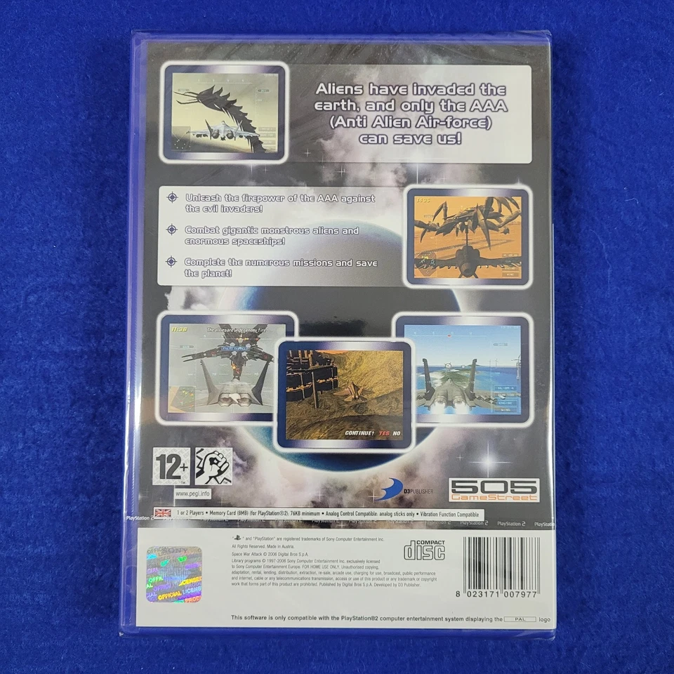 ps2 SPACE WAR ATTACK Game NEW & Sealed Playstation PAL UK EXCLUSIVE RELEASE - Image 2 of 4