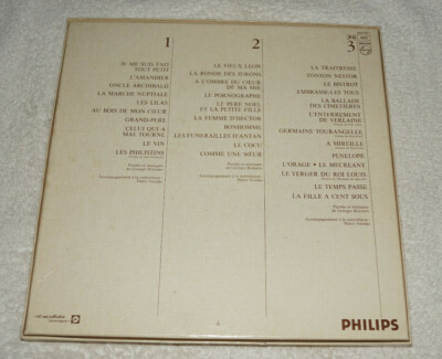 LP box set : George Brassens - Chansons de 1956 a 1961 (1961