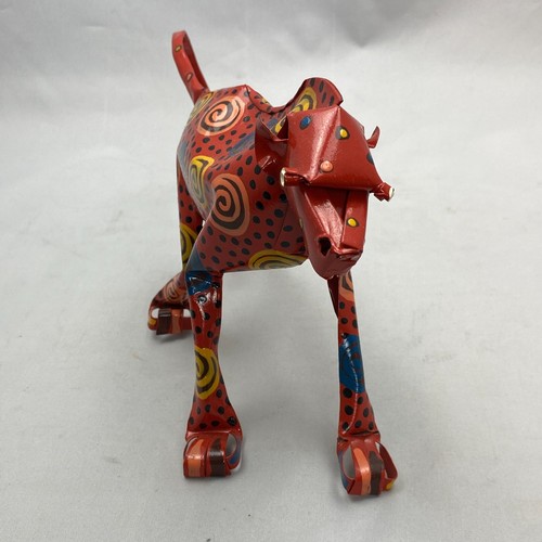 Mkankha Brothers Handmade Hand Painted Large TIN AFRICAN BABOON Made in Zimbabwe - Picture 3 of 9