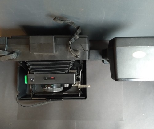 Vintage POLAROID PRO PACK Instant Camera W/ Detachable ProFlash & Neck Strap - Picture 4 of 7