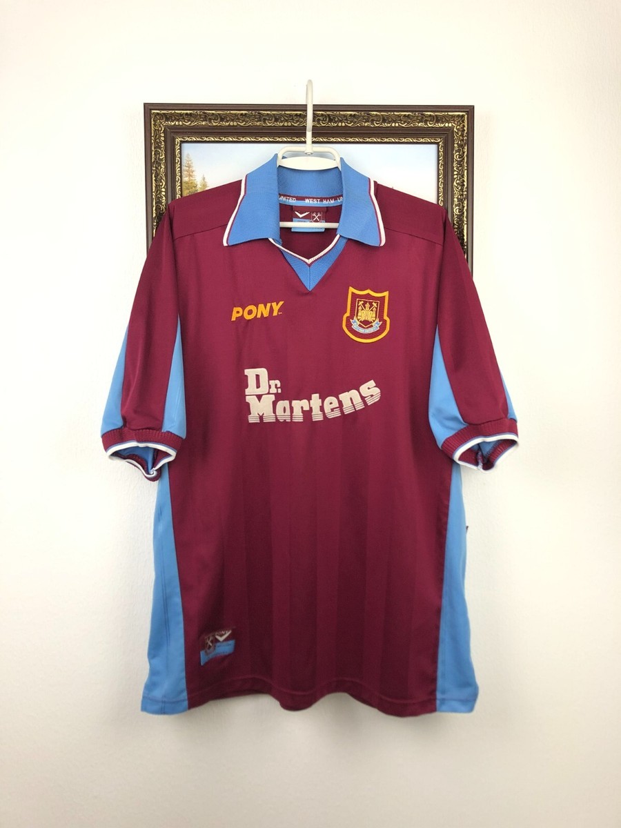 XL★03-04★West Ham United★サッカー ユニフォーム★正規品 West Ham United Home football shirt 1998 Soccer Jersey Pony Mens
