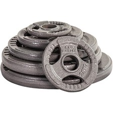 GYM MASTER 2" Tri Grip Olympic Weight Plates Cast Iron 1.25kg - 20kg / Full Set
