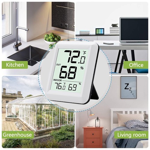 Digital Indoor Outdoor Thermometer Hygrometer Wireless Weather Station, Tempe... - Picture 7 of 7