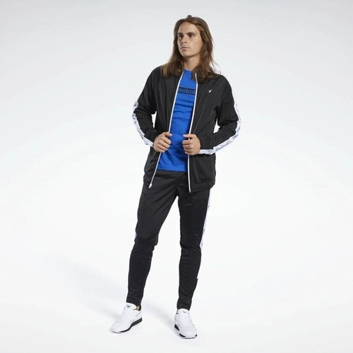 Chaqueta de entrenamiento Reebok FK6120 Essentials para hombre chaquetas negras (todas las tallas) - Imagen 7 de 7