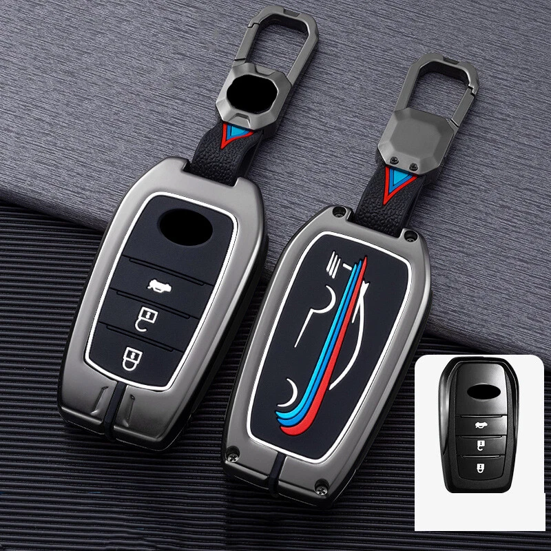 Para Toyota RAV4 Highlander Fortuner Corolla Aleación de Zinc Mando a Distancia Llave Estuche Cubierta Llavero Foto 3 de 4