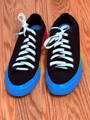 Converse All Star Chuck Taylor Low rise Ox Adults Classic Rainbow W8 M6 NWOT