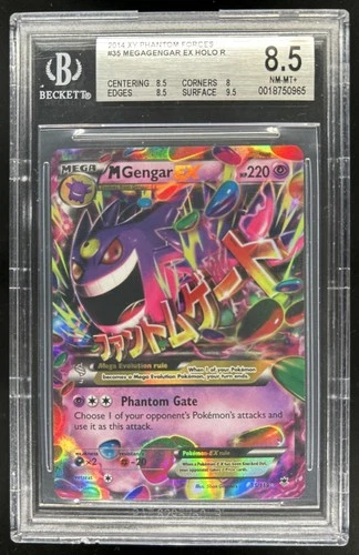 2014 Pokemon XY Phantom Forces M Gengar EX #035/119 BGS 8.5
