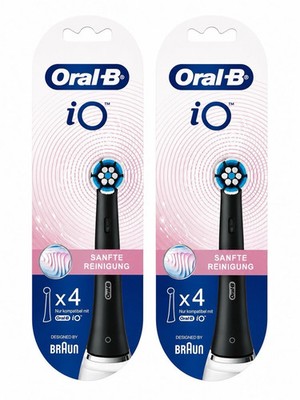 8er Pack Oral-B Io Sanfte Reinigung Aufsteckbürsten ORIGINAL Zahnbürstenaufsatz-