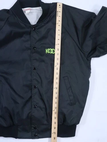 Hartwell sports kool menthol cigarette VTG 1980s 1990s satin bomber jacket XL image 14