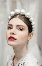 Bridal Big Pearl Headband Hair Accessories