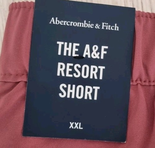 Abercrombie & Fitch Shorts STRETCH red coral XXL Mens - Picture 3 of 6