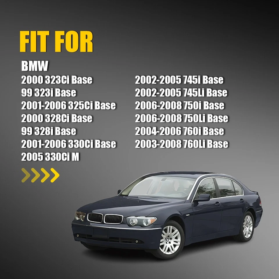 Para 2004-2006 BMW 760i 760Li Base Espelho Aquecido Vidro Azul Motorista Passageiro Lado - Imagem 2 de 4