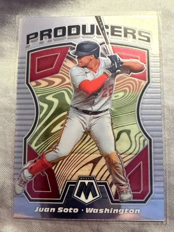 2021 Panini Mosaic Baseball Juan Soto Washington Nationals Producers insert #P6
