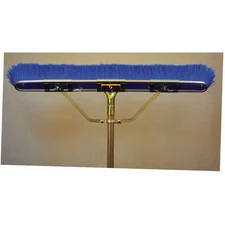 Bruske Products 2138-Cs-X 35" Blue Flagged Floor Brush, Brace, 60" Bolt-On