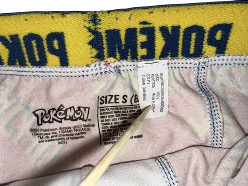 Pokèmon Boys Athletic Boxer Briefs Underwear Size S (6/7) Pikachu - Picture 3 of 4