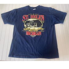 Vintage St Helen Michigan T-Shirt Travel Mens Womens XL Made in USA