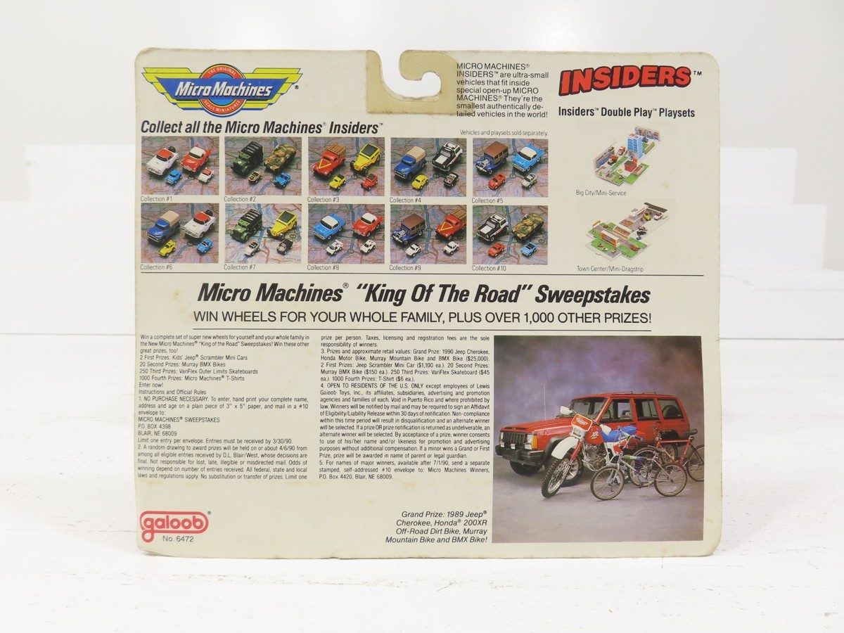 Micro Machines 1989 #10 Insiders Collection Blister Sealed 10084