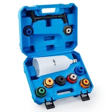 OMT Engine Oil Funnel 12 Piece Set, 2 qt Automotive Flexible Extension Funnel 