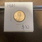 1931 Lincoln Cent. $10