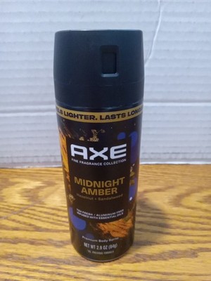 Axe Fine Fragrance Collection Body Spray 72 Hour Freshness Midnight Amber