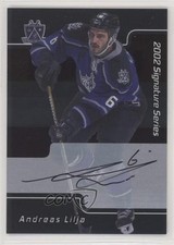 2001-02 ITG Be A Player Signature Series Auto Andreas Lilja #213 Auto 4ib